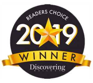 The Readers Choice logo is displayed for being the 2019 winners.