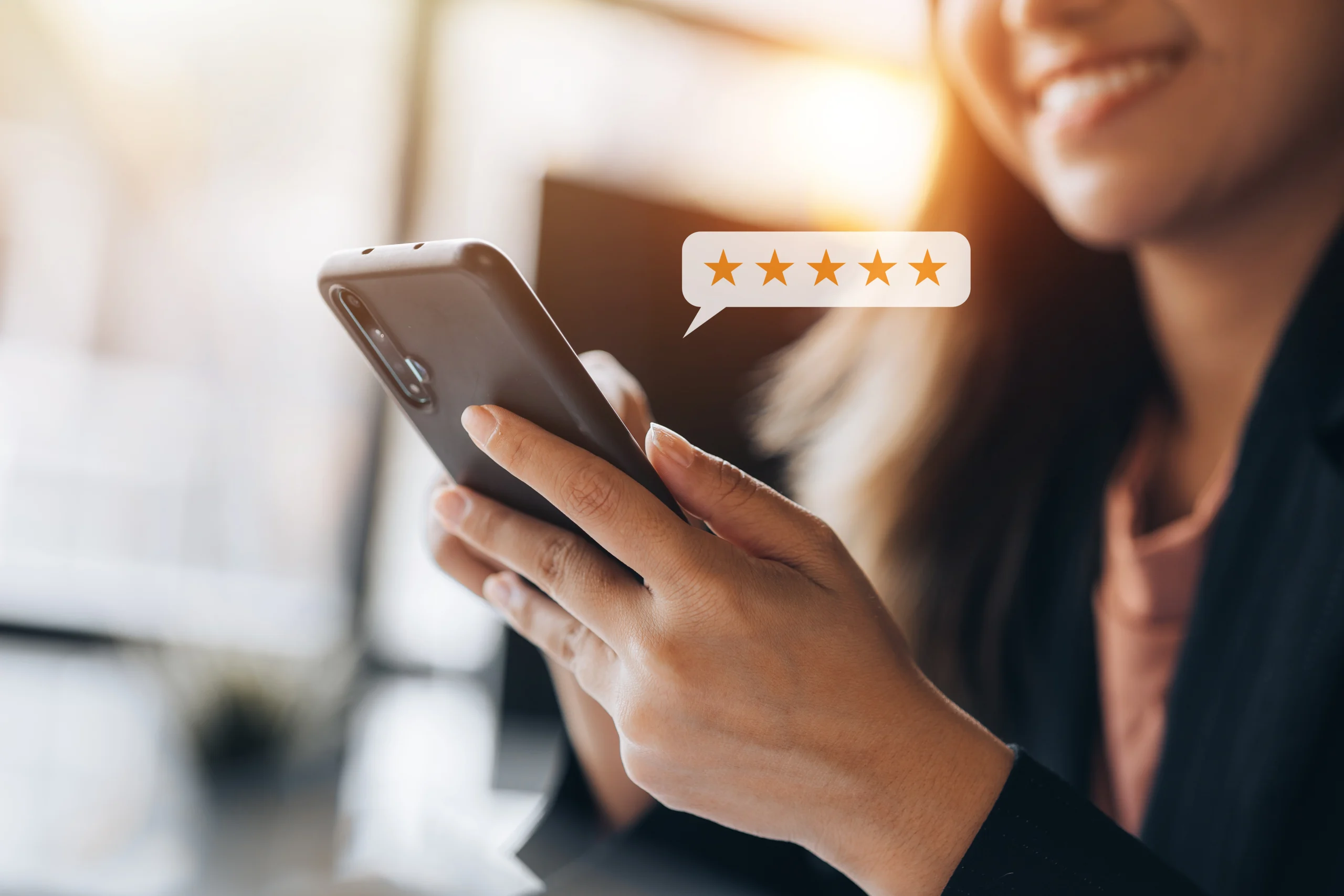 review-management Woman Reviewing a Company